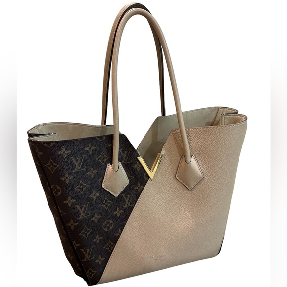 LOUIS VUITTON Kimono Monogram Calfskin Tote Bag Dune-US